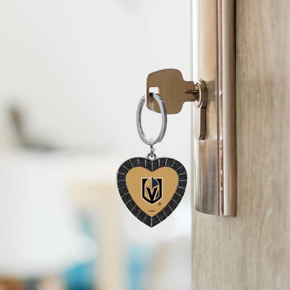 NFL Football Rhinestone Heart Keychain - Great Accessory - Picture 3 of 7